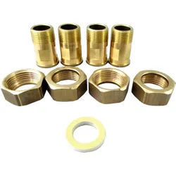 Wolf Anschluss-Set Fittings 2 1/2 Schraubanschluß (Ms AG), für SL-140.."