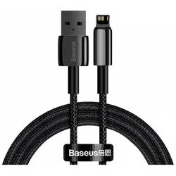 Tungsten Gold Cable USB to iP 2.4A 1m (black)