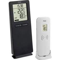 TFA Dostmann Hygrometer TFA Dostmann Funk-Thermometer LOGOneo Funk-Thermometer digital Schwarz