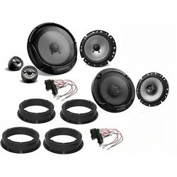 DSX Kenwood Lautsprecher für Seat Ateca Bj 16-22 Tür vorne hinten 600 W Auto-Lautsprecher (60 W) schwarz