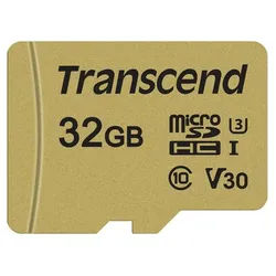 Transcend microSDHC Card 500S UHS-I U3 Cl10 95/60MB/s 32 GB