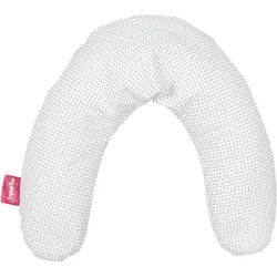 My Baby Lou Babynackenkissen , Grau, Weiß , Textil , Füllung: Mikroperlen , 102 cm , Textiles Vertrauen - Oeko-Tex® , weich und anschmiegsam, pflegeleicht , Heimtextilien, Kopfpolster & Bettdecken, Kopfkissen, Nackenkissen