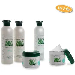 Bio-Vital 5-tlg Pflegeset Aloe Vera eignet sich bestens für die regelmäßige Haut- und Körperpflege 1 St