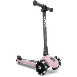 Scoot and Ride Kinderscooter , Rosa, Schwarz , Metall, Kunststoff , 24x72x55 cm , EN 71 , Hinterrad-Reibungsbremse, Aluminium-Rahmen, höhenverstellbarer Lenker, Anti-Überschlag-Vorrichtung, Räder mit LED-Licht, faltbarer Lenker , Freizeit & Co, Gartenspielzeug, Scooter