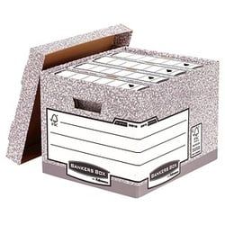 10 Bankers Box Archivboxen Bankers Box grau 33,5 x 40,4 x 29,2 cm