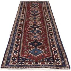 morgenland Orientteppich »Perser - Nomadic - 304 x 84 cm - mehrfarbig«, rechteckig, Wohnzimmer, Handgeknüpft, Einzelstück mit Zertifikat morgenland Mehrfarbig B/L: 84 cm x 304 cm