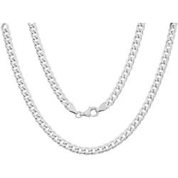 Kette ohne Anhänger FIRETTI "Schmuck Geschenk Silber 925 Halsschmuck Halskette Panzerkette" Gr. 60, silber (silberfarben), Halsketten, Damen, 60, Silber 925 (Sterlingsilber), B: 4,8mm, B:4,8mm