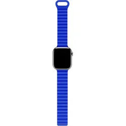 DECODED Smartwatch-Armband Silicone Magnet Traction Loop Strap 38/40/41mm blau