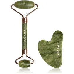 Zoë Ayla Jade Facial Roller And Gua Sha Tool Geschenkset für das Gesicht 1 St.
