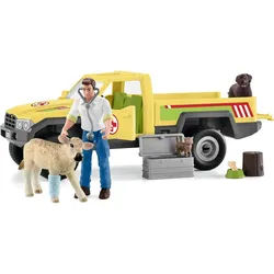 Schleich® Spielfigur Tierfiguren Farm World - Tierarztbesuch auf dem Bauernhof