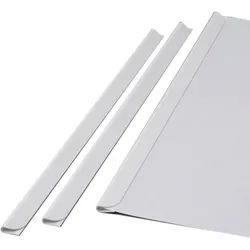 100 Klemmschienen DIN A5, weiß, 3-4 mm, Kunststoff