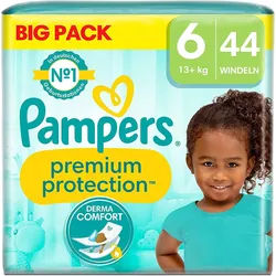 Pampers Premium Protection Gr√∂ße 6, 13kg+ 44 St