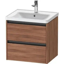 Duravit Ketho.2 Waschtischunterbau wandhängend Nussbaum Matt 584x455x549 mm - K25281079790000 K25281079790000