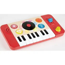 Hape Spielzeug-Musikinstrument DJ-Mischpult, mit Licht & Sound bunt
