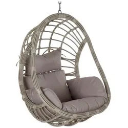 DKD Home Decor Hängestuhl Gartenstuhl DKD Home Decor Polyester Synthetischer Rattan Aluminium (9