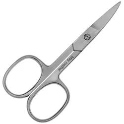May Nagelschere für Linkshänder (9,5cm), Hochwertiger Edelstahl, Gebogene Klinge