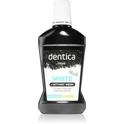 Tołpa Dentica Black White bleichendes Mundwasser mit Aktivkohle 500 ml