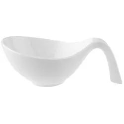Villeroy & Boch Dipschale , Weiß , Keramik , Uni , oval , Geschirr, Schalen & Schüsseln, Keramikschalen