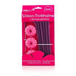 Kochblume Trinkhalme, (Set, 7-tlg) lila 14 cm x 25.5 cm x 21 cm
