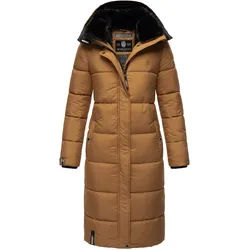 MARIKOO Damen Winterjacke Steppmantel Weichem Innenkragen & Abnehmbarer Kapuze Reliziaa