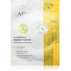 Apis Natural Cosmetics Home Spa aufhellende Hautmaske für das Gesicht 20 g