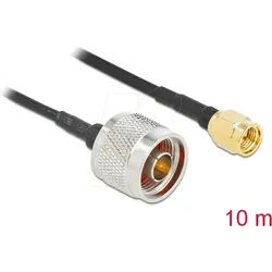 DELOCK 90468 - N Stecker zu SMA Stecker LMR/CFD100 10 m