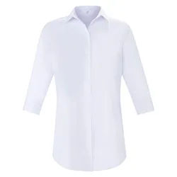 Le long chemisier manches 3/4 Emilia Lay blanc