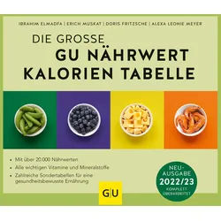 GU Die große Nährwert-Kalorien-Tabelle 2022/23 Buch 1 St