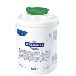 Bode X-Wipes Vliestuchspender, für alle flüssigen Flächendesinfektionsmittel, Entnahmesystem: grün