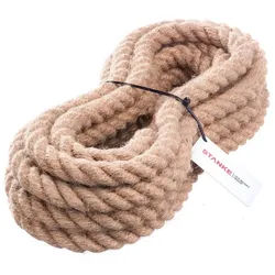 STANKE Juteseil gedreht 30mm Kordel Tauwerk Kratzbaum Seil (Naturseil), imprägniert beige|braun 5000 cm