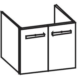Artiqua 414 Waschtischunterschrank für Venticello 412465, 412466, 412467 Weiß Matt Select, 414-WU2T- 414-WU2T-V121-7161-171