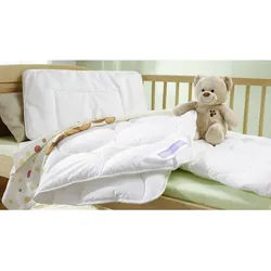 Träumeland Babykissen , Weiß , Textil , Füllung: Faserbällchen , 40x60 cm , Textiles Vertrauen - Oeko-Tex® , für Hausstauballergiker geeignet, temperaturausgleichend, feuchtigkeitsregulierend, strapazierfähig, weich und anschmiegsam , Schlafen, Babybettausstattung, Babydecken & Babykissen, Babykissen