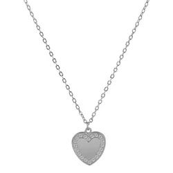 Adelia ́s Kette ohne Anhänger Damen Halskette mit Anhänger – Herz aus Edelstahl, Zum Verschenken – ideal zum Weihnachten silberfarben