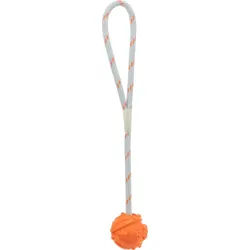 TRIXIE Aqua Toy Ball am Seil, schwimmt, Naturgummi, Ø 4,5 / 35 cm