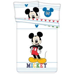 Tinisu Bettwäsche Micky Maus Kinder-Bettwäsche Mickey 100 x 135 cm Baumwolle