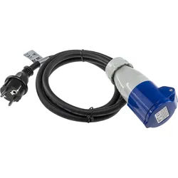 CHILITEC CEE-Adapter 23362, 1,50 m, CEE auf Schutzkontaktstecker