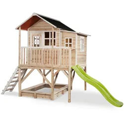Exit Toys Spielturm , Naturfarben , Holz , Zeder , 190x253x382 cm , EN 71, CE, FSC 100% , Freizeit & Co, Gartenspielzeug, Spieltürme