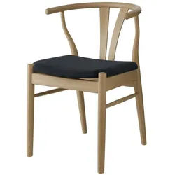 Hammel Furniture Stuhl Freja, Massivholz Stuhl mit gepolstertem Sitz – komfortabel & robust, Massivholz, gepolsterte Sitzfläche, versch. Farbvarianten grau