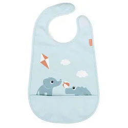 Lätzchen , Hellblau , Textil , 0.3x26.5x42 cm , Babykleidung, Lätzchen