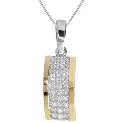 OSTSEE-SCHMUCK Kette mit Anhänger Ostsee-Schmuck Kette mit Anhänger Sunny Exklusiv (2-tlg) silberfarben 45 cm