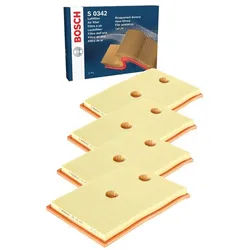 4x Luftfilter BOSCH F 026 400 342 für Audi VW Seat Skoda Cupra A1