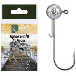 Zite Jighaken Gr. 1/0-5/0 3,5-25g Blei Silber perfekt für Gummiköder mit Köderhalter
