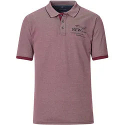 Poloshirt CASAMODA "CASAMODA Polo-Shirt uni", Herren, Gr. M, rot, 50% Baumwolle, 50% Polyester, Shirts
