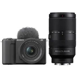 Sony Vlog-Kamera Alpha ZV-E10 II + SEL 16-50mm PZ OSS II + SEL 70-350mm f/4,5-6,3 G OSS