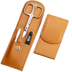 SONNENSCHEIN by Hans Kniebes Taschenmanicure-Etui: 3-tlg., rostfrei; Nappa-Lammleder - 3 Artikel im Set