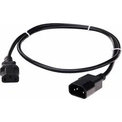 Pronomic IECIEC-0,5 Kaltgeräte Verlängerung Netzkabel 0,5m