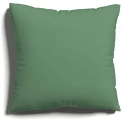 Schlafgut Kissenhülle , Grün , Textil , Uni , 40x40 cm , Grüner Punkt, Textiles Vertrauen - Oeko-Tex®, AZO-frei, Oeko-Tex® Standard 100, Oeko-Tex® Made IN Green , bügelleicht, bügelfrei, hochwertige Qualität, formstabil, langlebig , Heimtextilien, Bezüge, Kissenbezüge