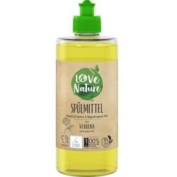 Love Nature Spülmittel, Verbena, Umweltfreundliches Handspülmittel für strahlend sauberes Geschirr , 470 ml - Flasche
