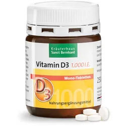 Vitamin D3 1.000 I.E. Mono-Tabletten - 63 g