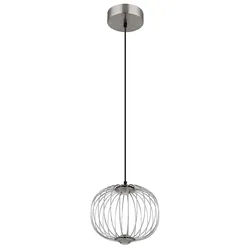 Hängelampe Pendellampe Wohnzimmerlampe verchromt Esszimmerlampe LED H 150 cm